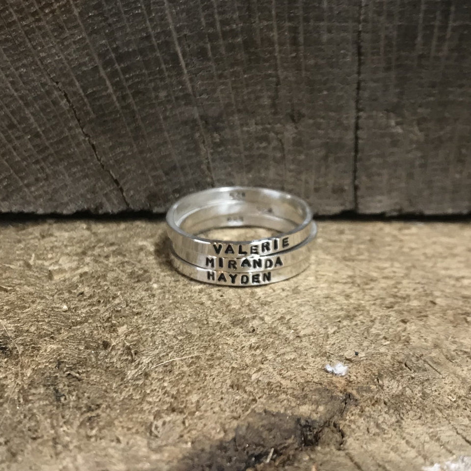 Sterling Silver Stamped Jewelry