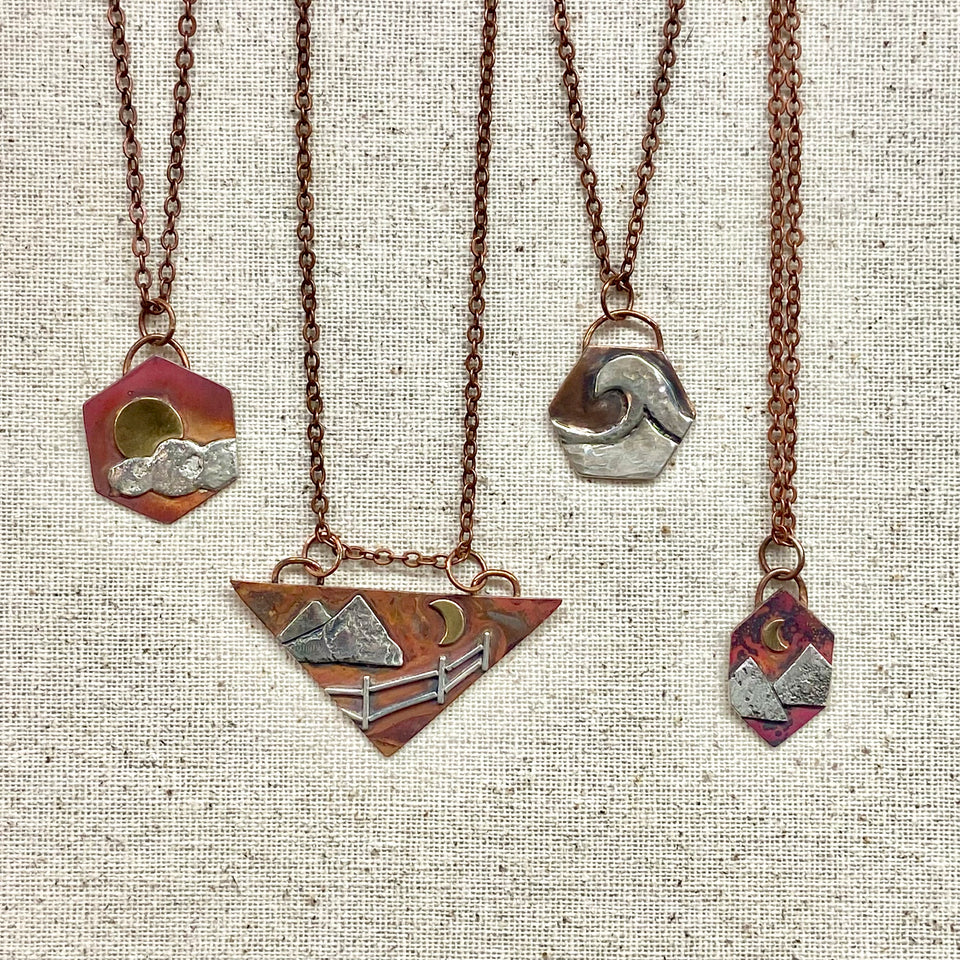 Mixed Metal Necklaces