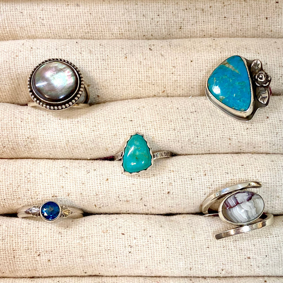 Sterling Silver and Gemstones