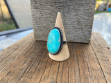 Turquoise Long Oval Ring