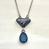 Double Stone Drop Necklace