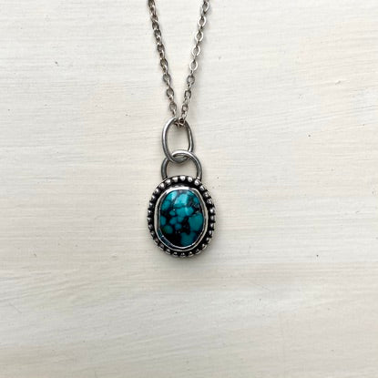 Turquoise Mini Oval Necklace