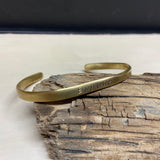 Custom Stamped Brass Cuff