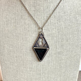 Keyhole Black Onyx Necklace