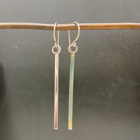 Sterling Silver Bar Earrings