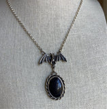 Bat in the Night Sky Necklace