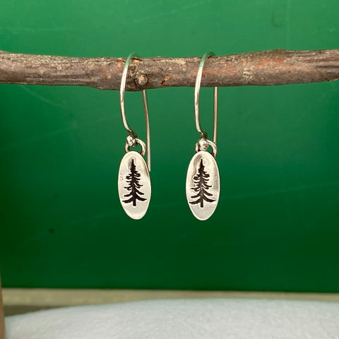 Tiny Evergreen Earrings