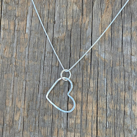 Hammered Heart Necklace