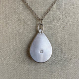 Amethyst Teardrop Shadowbox Necklace