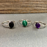 Gemstone Skinny Rings