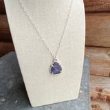 Purple Teardrop Necklace