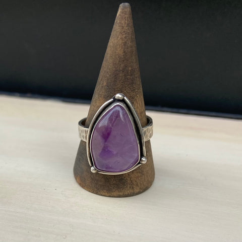 Tri-point Amethyst Ring