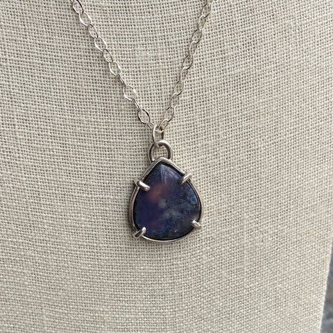 Purple Teardrop Necklace