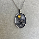 Raven Full Moon Necklace