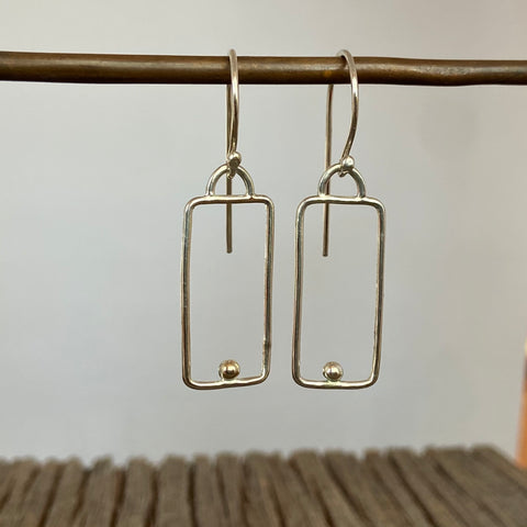 Open Rectangle Earrings