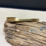 Custom Stamped Brass Cuff