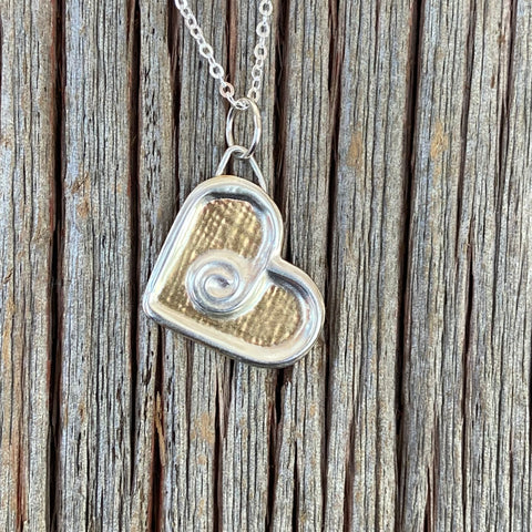 Fused Heart Necklace